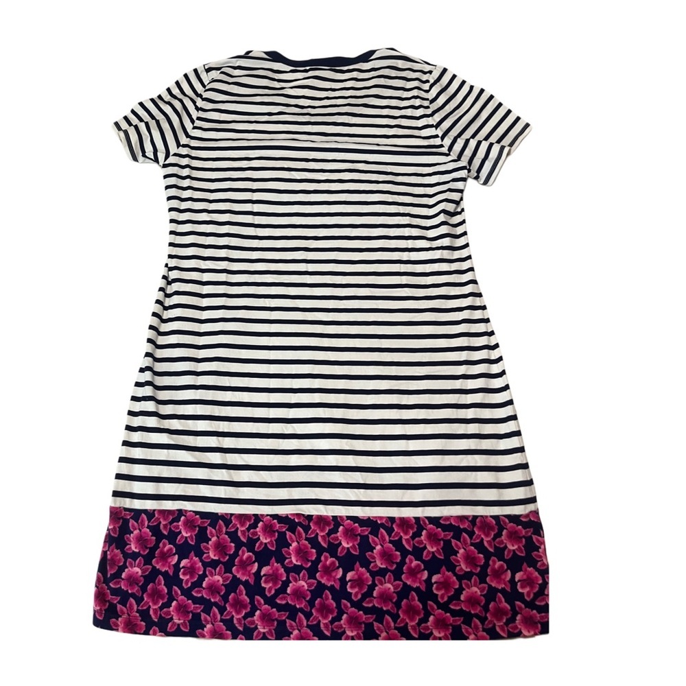 Tommy Bahama Navy and Pink Striped Dress - Picture 3 of 3